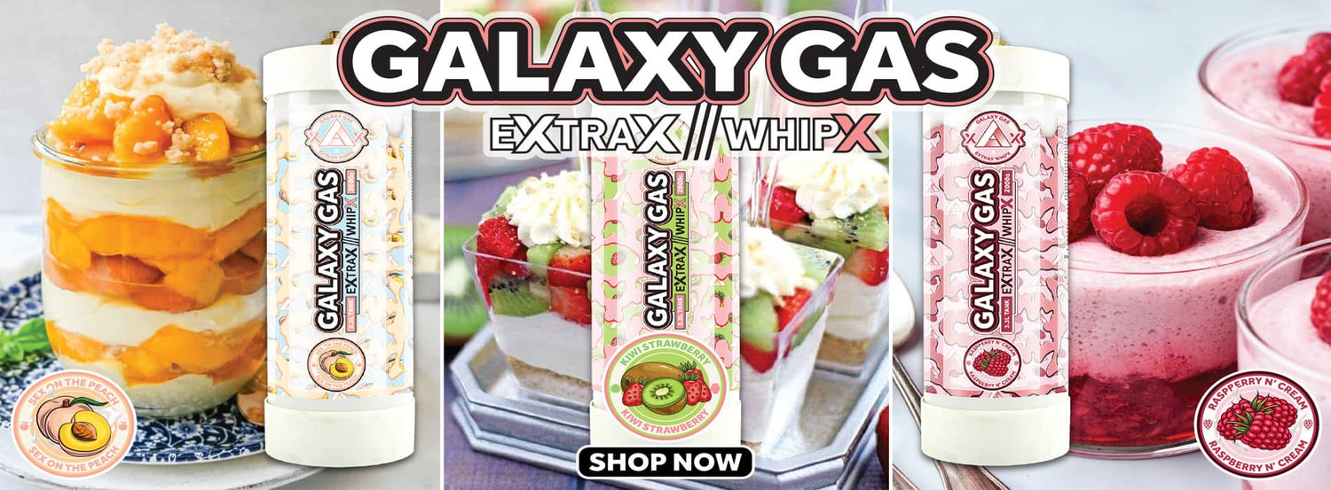 Galaxy Gas Whip Cream Chargers 2.2L (1,365g) N2o Nitrous Oxide Tanks